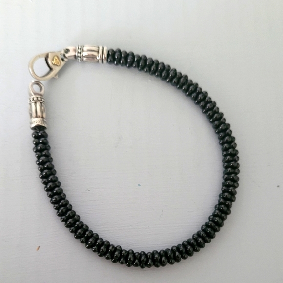 LAGOS .925 18K Black Ceramic Caviar Bracelet. Read description, please! - Picture 4 of 10